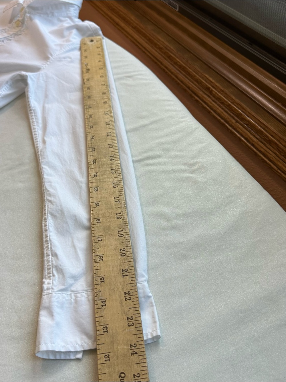 Banana Republic White Button Up Shirt Women’s 6 Tailored Fit White Lace Trim - Picture 13 of 16